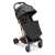 Cam Compass 2.0 stroller, black with rose gold frame, front view