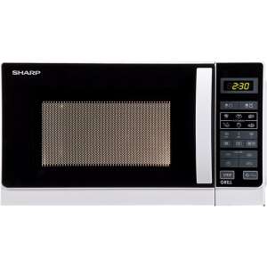 Sharp R642WW 20L Microwave with Grill, White - Microwave