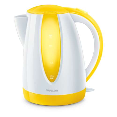 Sencor SWK1816YL elektromos vízforraló, fehér és sárga, 1,8L - Vízforraló