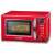Severin MW7893 roter Retro-Mikrowellenherd