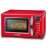 Severin MW7893 roter Retro-Mikrowellenherd