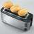 Severin AT2509 stainless steel toaster with 4 slots, toasting bread rolls