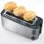 Severin AT2509 stainless steel toaster with 4 slots, toasting bread rolls