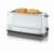 Severin AT2234 4-slice toaster, white, with bread inside