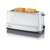 Severin AT2234 4-slice toaster, white, with bread inside