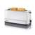 Severin AT2234 4-slice toaster, white, with bread inside