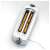 Severin AT2234 4-slice toaster, white, top view, with bread inside