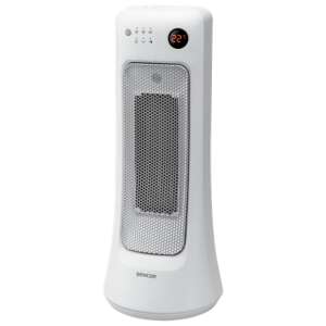 Sencor SFH8019WH Ceramic Heater, white, 2000W, with remote control - Space Heater and Dehumidifier