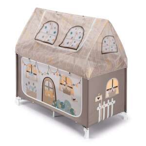 Pătuț de călătorie CAM Daily Dolci Sogni în bej, design în formă de casă - Paturi de călătorie și accesorii