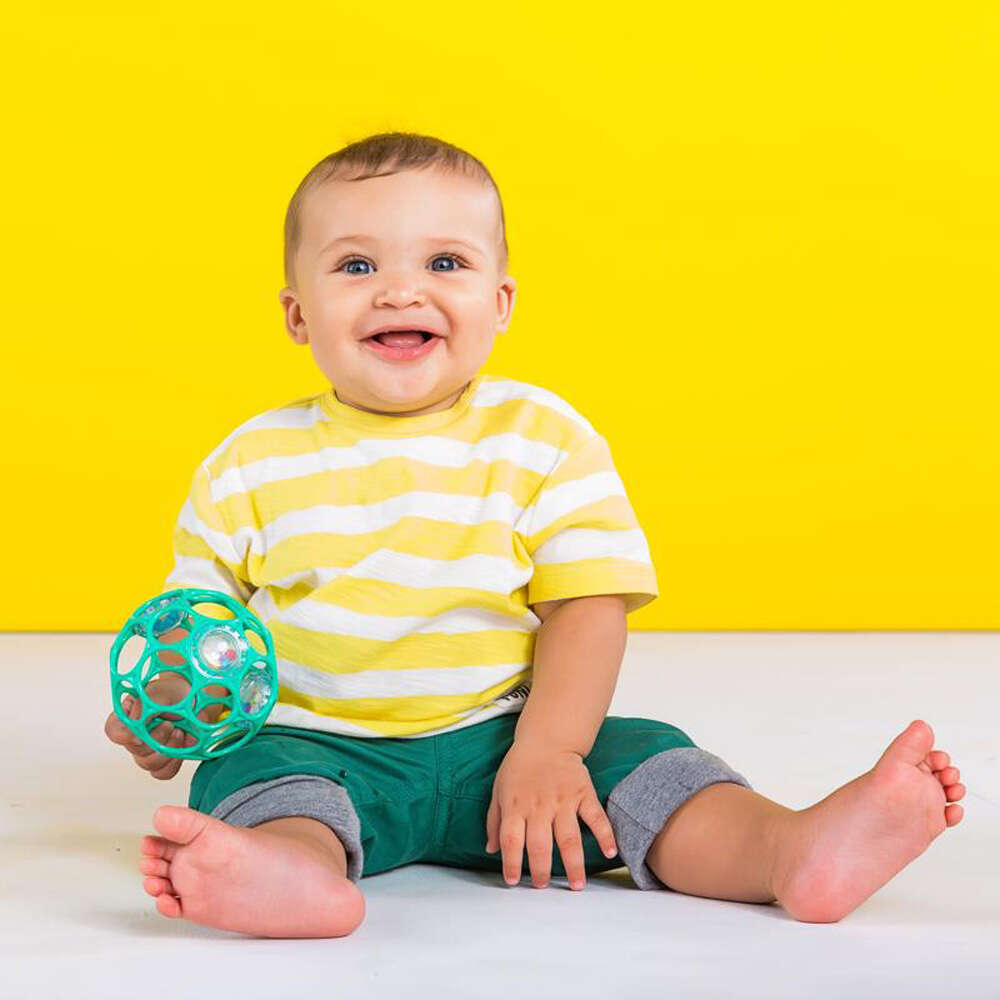 Bright Starts játék Oball Rattle 10cm türkiz