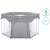 Fillikid Athen Grey Hexagon Playpen, suitable for babies from 6 months old