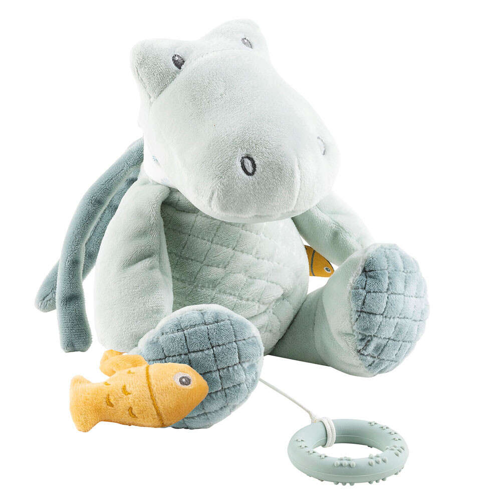 E-shop NATTOU Krokodíl plyšový hudobný Romeo s hryzačkou silikón 30 cm R...