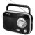 Sencor SRD210BS Tragbares AM/FM Radio, 3/4 Ansicht