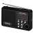 Sencor SRD215B black FM radio with MP3 player, USB and SD card slot