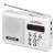 Sencor SRD215W white FM radio with digital display, USB and SD card slot