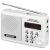 Sencor SRD215W Vreckové rádio, biele, FM, MP3, USB, MicroSD