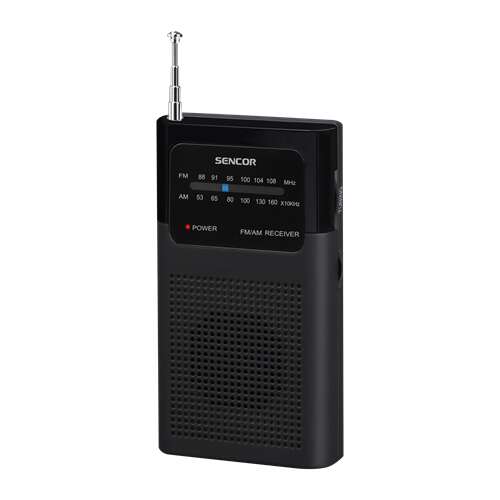 Sencor SRD1100B FM AM radio, black