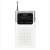 Sencor SRD1100W FM AM portable radio, white, front view