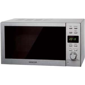 Микровълнова фурна Sencor SMW 6022, 20L, 800W, 8 програми, 5 нива, Digital, Silver-Stainless steel (SMW 6022)