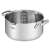 Tefal Duetto+ stainless steel pot with glass lid, side view