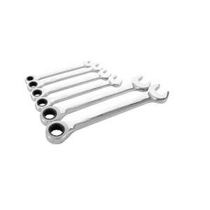Disen 7 piece ratchet wrench set, 8-19mm, chrome vanadium steel, professional tools - Hand tool