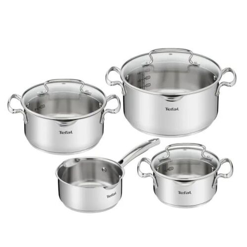 Tefal Duetto+ 7-teiliges Edelstahl Kochtopfset