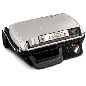 Tefal SuperGrill XL Elektrogrill, silber und schwarz, mit digitalem Display und Temperaturregelung - Tefal