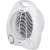 Home Electric 2000W Fan Heater with Thermostat, white