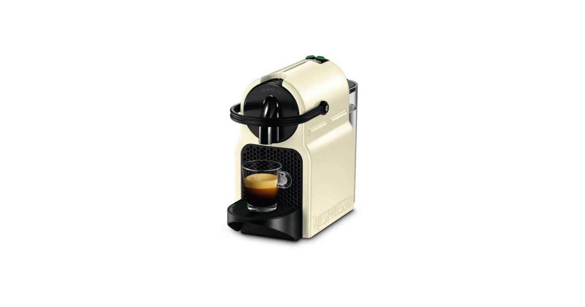 DeLonghi Nespresso Inissia Capsule Coffee Machine 1260W, Beige