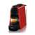 DeLonghi Nespresso Essenza Mini red capsule coffee machine brewing espresso