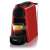 DeLonghi EN 85.R Nespresso Essenza Mini capsule coffee machine in red, making a cup of coffee