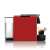 DeLonghi EN 85.R Nespresso Essenza Mini capsule coffee machine in red, side view