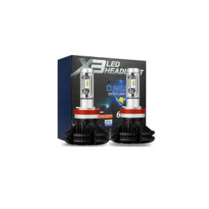 LED headlight set, H7-X3, 2 pack, car bulbs, auto bulbs, headlights, car parts, auto parts - Headlight