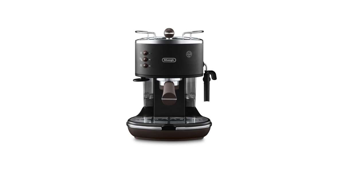 DeLonghi ECOV311BK Icona Vintage Espresso Kaffeemaschine schwarz