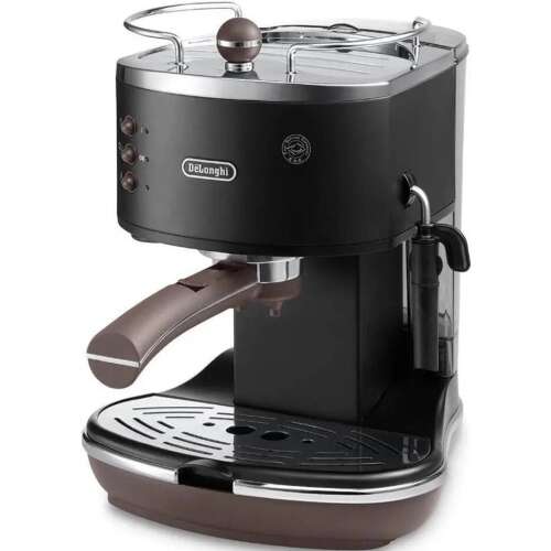 DeLonghi ECOV311BK Icona Vintage Espresso-Kaffeemaschine, schwarz