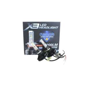 X3 LED Headlight set of 2, H1-X3, 50W, 6000 Lumen, 6500K, car headlights, LED bulbs, automotive lighting - Headlight
