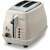 DeLonghi CTOV2103BG Icona Vintage Toaster, 2 slice, beige, front view