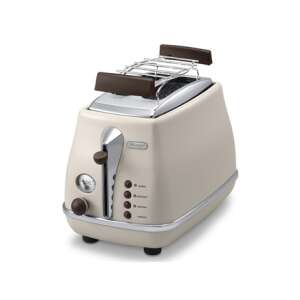 DeLonghi CTOV2103BG Icona Vintage Toaster, 2 plátky, béžová - DeLonghi