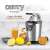 Camry CR4006 Citrus Press with a glass of orange juice