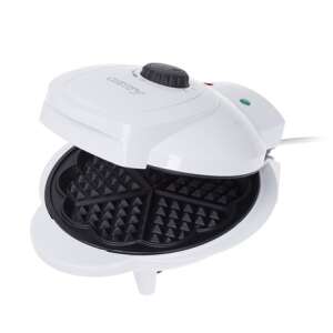 Camry CR3022 Waffeleisen, weiß, offen, zeigt Antihaftplatten - Waffeleisen