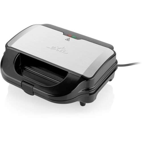 Eta 315190010 sandwich maker, black and stainless steel, 4 in 1, with interchangeable plates