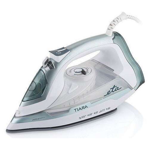 Eta Tiara II żelazko parowe, białe i szare, 2400W, płyta ceramiczna