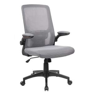 Antares Mulberry szürke-fekete hálós irodai forgószék felhajtható karfákkal - Antares