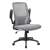 Elölnézet Antares Mulberry szürke hálós irodai szék állítható funkciókkal