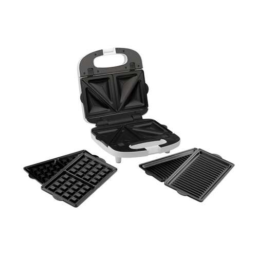 Sandwich maker 3 in 1 ETA Tampo 4156, 700 W, 3 tipuri de placi detasabile, deschidere pana la 180° (E415690000)