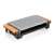 Eta 116290000 Tischgrill mit Steinplatte, schwarz-silber
