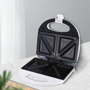 Winning Star 750W Sandwich Maker, white, non-stick, makes 4 triangles - Winningstar