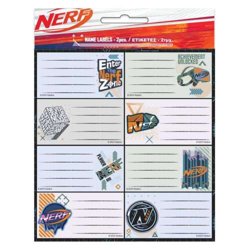 NERF Nerf füzetcímke 16 db-os