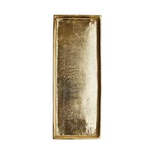 BANQUET dekor tálca, arany, 35 x 14 cm, felülnézet - Banquet