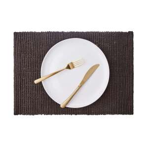 FARMHOUSE antracit szürke juta étkező alátét, 48 x 33 cm - Tányéralátét